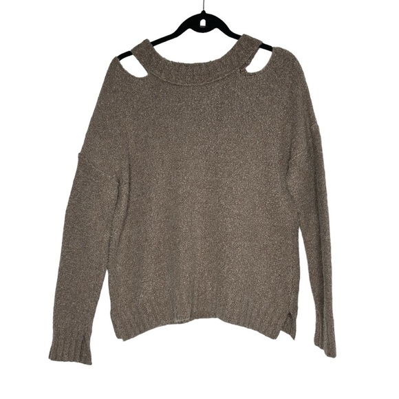 Anthropologie Moth Cold Shoulder Sweater merino wool baby alpaca - Picture 3 of 7